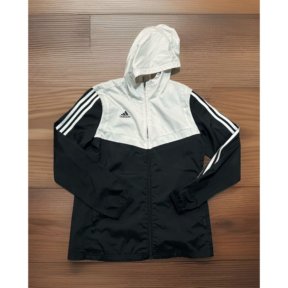 Adidas Originals 3 Stripe Windbreaker W Hood Unisex Adult Small Jacket
